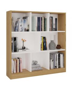 Regał Fiesta 8P DĄB ARTISAN / BIEL