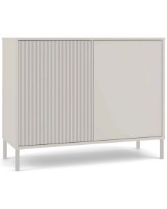 Komoda KAMARO 2D SLIM/GŁADKI KASZMIR Lamele Front Ryflowany + Klasyczny